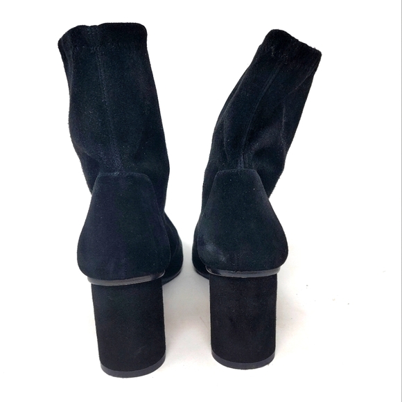 Stuart Weitzman Black Margot Suede Bootie Size 6 1/2 - Picture 5 of 9